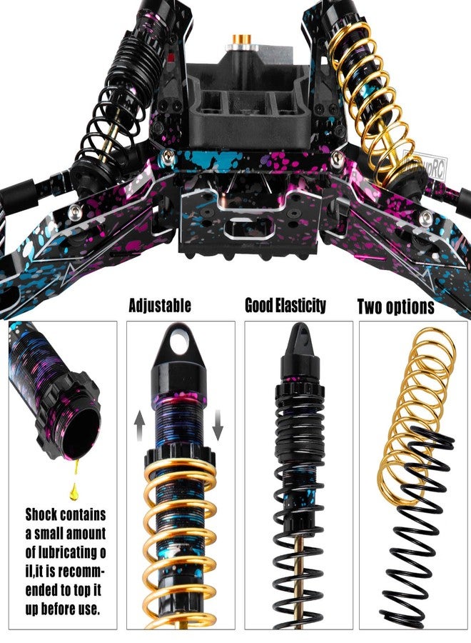 hopsupRC Shocks Absorber Damper&Drive Shaft Axles CVD Driveshafts&Suspension A Arms&Steering Block&Hubs Caster Blocks&Shock Tower&Links Toe Link&Bulkhead Upgrades Parts for 1/10 Slash 2WD (VXL).colour - Image 5